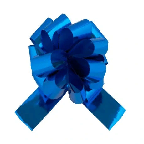 Бант самозатягивающийся, синий