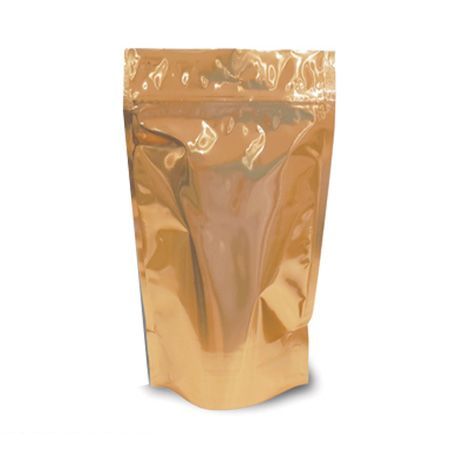 Дой-пак с замком zip-lock золотой, 16×25×4 cм