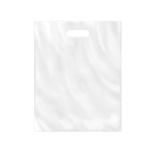 Пакет полиэтиленовый, белый, ПВД, 38×50 см