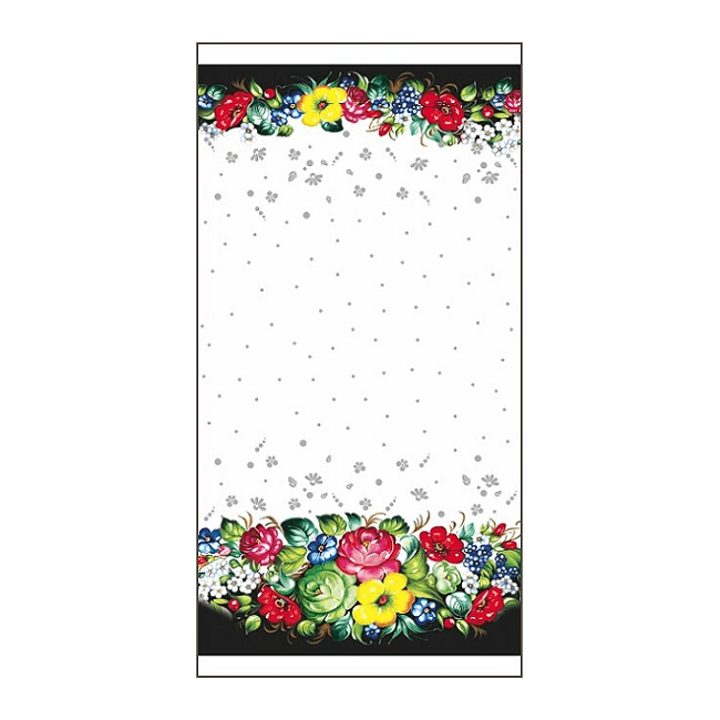 Пакет полипропиленовый с рисунком «Жостово», 15×30 см, 25 мкм