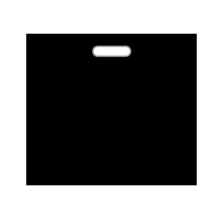 Пакет полиэтиленовый, чёрный, ПВД, 60×50 см