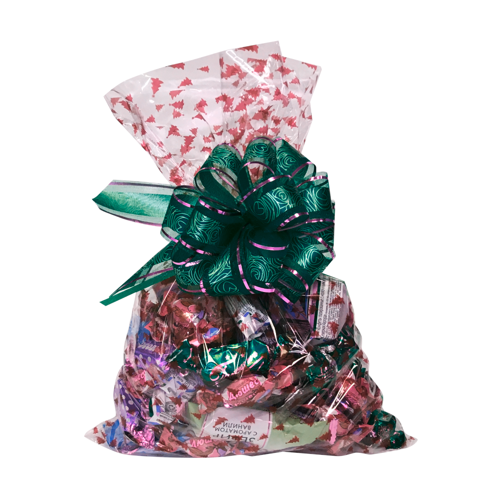 Пакет полипропиленовый с рисунком «Новогодний узор», 25×40 см, 20 мкм