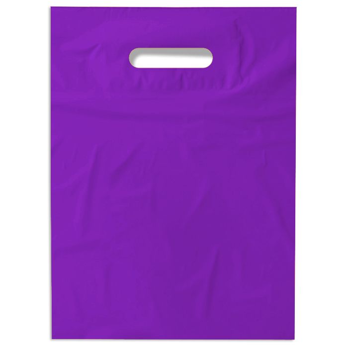Пакет полиэтиленовый, сиреневый, ПВД, 38×50 см