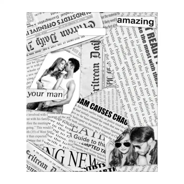 Пакет полиэтиленовый «Газетный микс», ПВД, 38×45 см