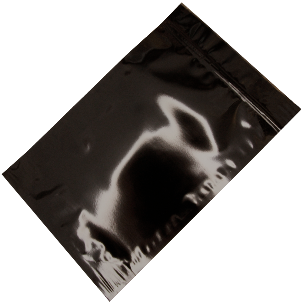 Дой-пак с замком zip-lock чёрный, 22×34×4 cм