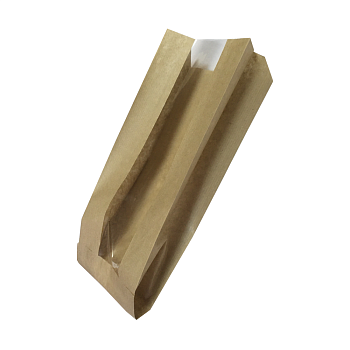 Крафт-пакет с окном 12×6×30 см