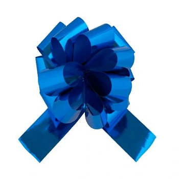 Бант самозатягивающийся, синий
