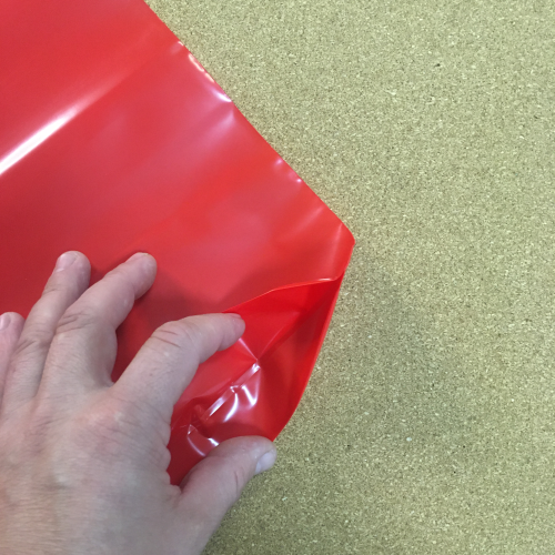 Пакет полиэтиленовый, красный, ПВД, 30×40 см