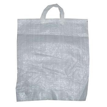 Сумка-мешок тканая полипропиленовая, белая, с двумя ручками, 38×50 см