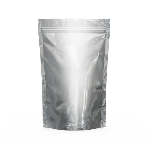 Дой-пак пластиковый с застёжкой zip-lock серебристый с прозрачной стороной, 10×19×3 cм