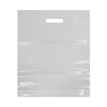 Пакет полиэтиленовый, белый, ПВД, 36×45 см