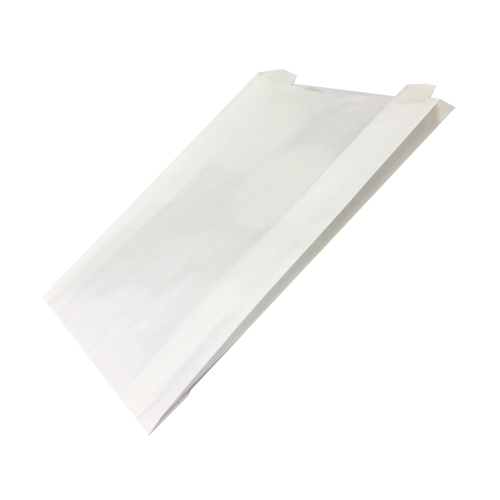 Пакет бумажный под куру гриль белый, ламинированный, 20×7×30 см