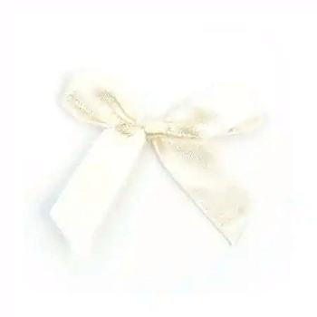 Бант атласный на проволоке, белый