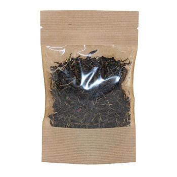 Дой-пак с замком zip-lock из крафт-бумаги с окном 13 см, 10×18×3 cм