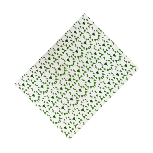 Пакет полипропиленовый с рисунком «Зелёный ёлочки», 25×35 см, 20 мкм