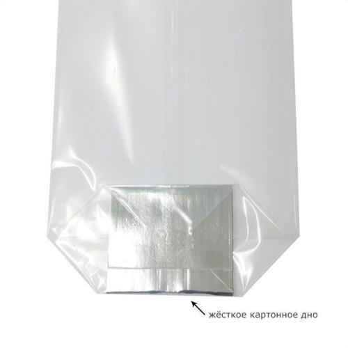 Пакет полипропиленовый с прямоугольным дном Polka Blank/Or, 6×4×26 см, 35 мкм