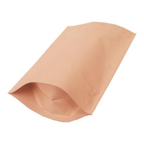 Дой-пак с замком zip-lock из крафт-бумаги, 12×21×3 cм