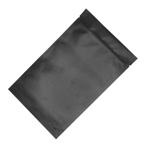 Пакет дой-пак бумажный чёрный, 13×20×3 cм