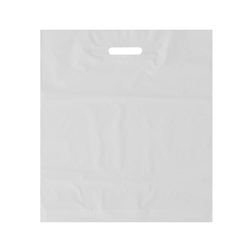 Пакет полиэтиленовый, белый, ПВД, 45×50 см