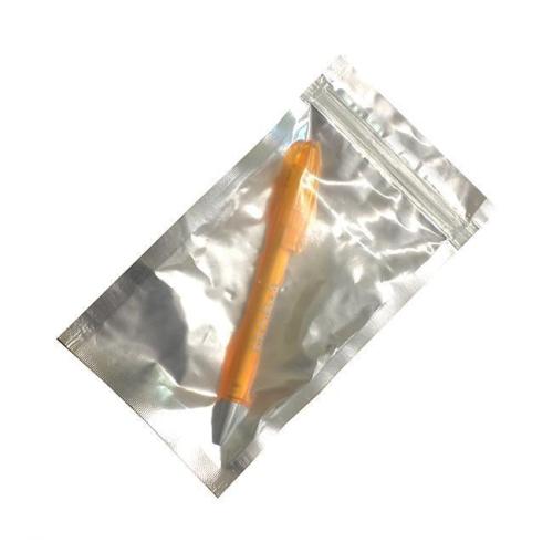 Белые металлизированные грипперы с прозрачной стороной, 10×15 см, 110 мкм