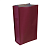 Пакет полипропиленовый, бордовый, 11×7×25 см