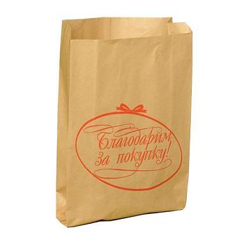 Крафт-пакет с рисунком «Благодарим за покупку», 35×27×10 см
