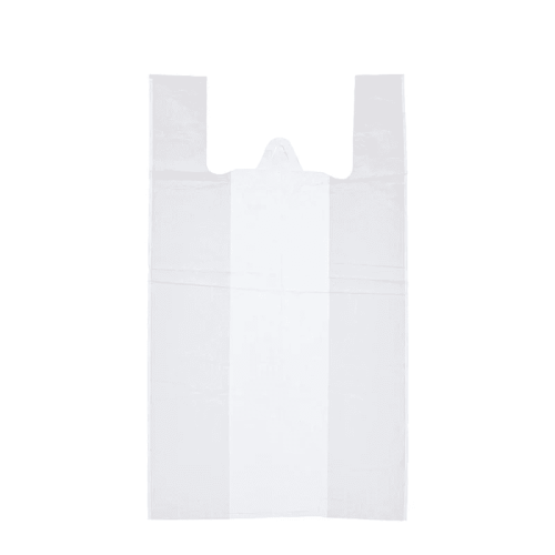 Пакет-майка, белый, ПНД, 30×55 см, 14 мкм