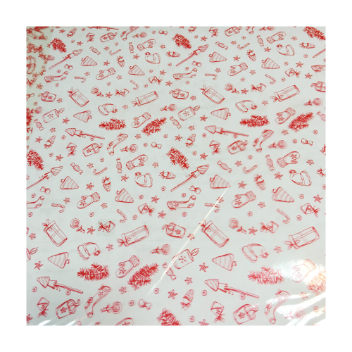 Пакет полипропиленовый с рисунком «Новогодний узор», 25×40 см, 20 мкм