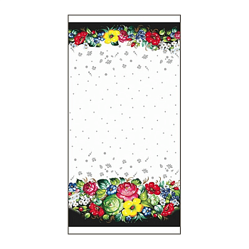 Пакет полипропиленовый с рисунком «Жостово», 15×30 см, 25 мкм