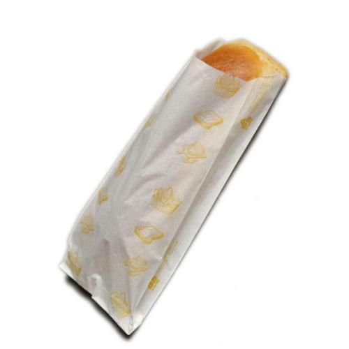 Пакет бумажный белый с рисунком «Хлеб», 20×9×26 см