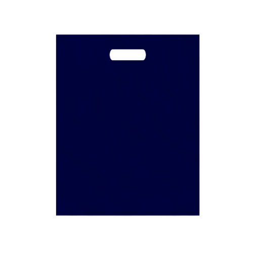 Плотный синий полиэтиленовый пакет 30×40 см