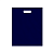 Плотный синий полиэтиленовый пакет 30×40 см