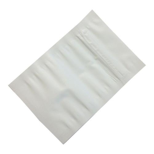 Белые металлизированные грипперы с прозрачной стороной, 15×24 см, 110 мкм