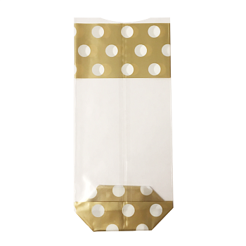 Пакет полипропиленовый с прямоугольным дном Polka Blank/Or, 6×4×26 см, 35 мкм