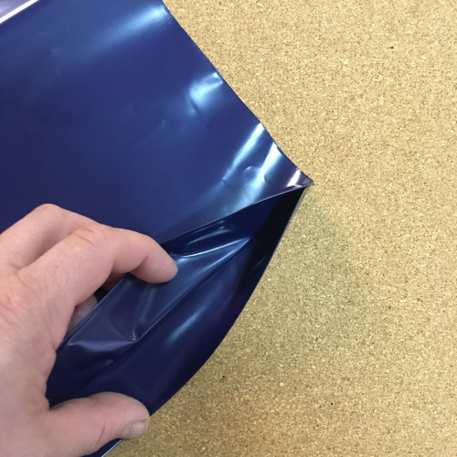 Плотный синий полиэтиленовый пакет 30×40 см