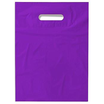 Пакет полиэтиленовый, сиреневый, ПВД, 38×50 см