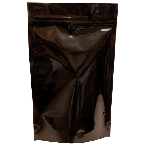 Дой-пак пластиковый с застёжкой zip-lock чёрный, 15×19×3 cм