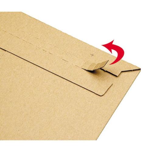 Почтовый пакет из картона крафтовый, 21×27, 400 г/м²