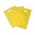Пакет полиэтиленовый, жёлтый, ПВД, 22×34 см