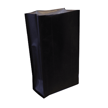 Пакет полипропиленовый, чёрный, 11×7×25 см