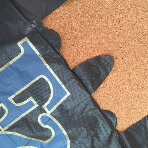 Пакет-майка «Fa» чёрный ПНД 30×57 см