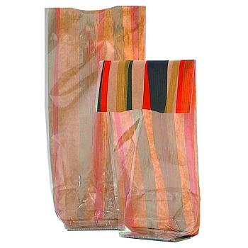 Крафт-пакет с прозрачной стороной с рисунком «Illusions» 26×6×4 см