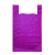 Пакет-майка, фиолетовый, ПНД, 44×74 см