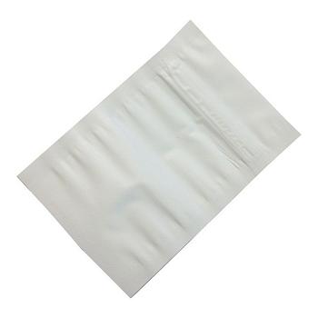 Белые металлизированные грипперы с прозрачной стороной, 10×15 см, 110 мкм