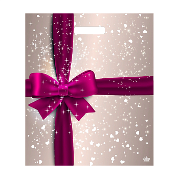 Пакет полиэтиленовый «Подарочный перламутр», ПВД, 38×45 см